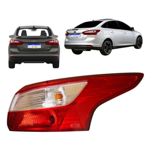 Lanterna Traseira Ford Focus Sedan 2014 2015 Ld