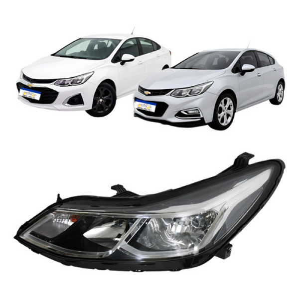 Farol Chevrolet Cruze 2017 A 2020 2021 2022 2023 Lt L.e Esquerdo/motorista Farol Chevrolet Cruze 2017 A 2020 2021 2022 2023 Lt L.e Esquerdo/motorista