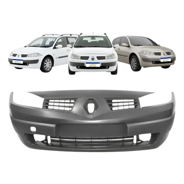 Parachoque Renault Megane 2006 07 08 09 10 11 12 2013 Preto Liso Para Pintura