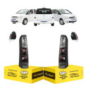 Par Sinaleira Traseira Gm Meriva 2009 2010 2011 2012 Fumê Ambos Lados