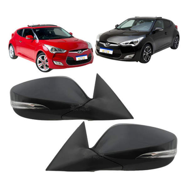 Retrovisor Hyundai Veloster 2012 2013 Par C/pisca Elétrico
