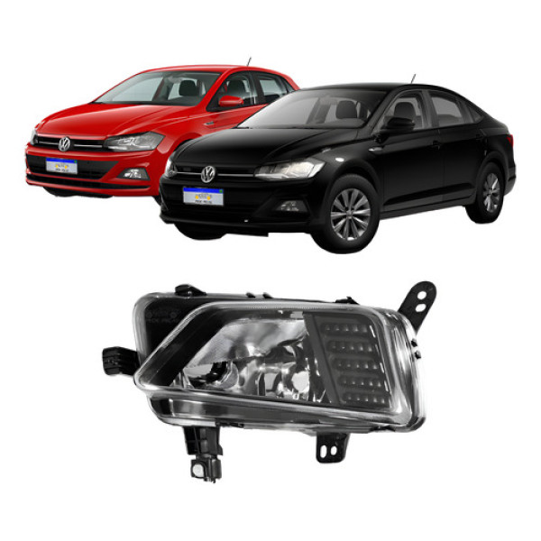 Farol Milha Vw Polo Virtus 2018 2019 2020 2021 2022 L.e