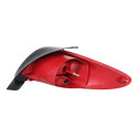 Sinaleira Traseira Peugeot 207 Hatch 2008 09 10 11 A 2015 Le Esquerdo/motorista Vermelho/critsal Com Grade Cromada