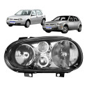 Farol Volkswagen Golf 2001 2002 A 2007 Sem Auxiliar Novo Le Esquerdo/motorista