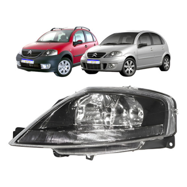 Farol C3 2003 2004 2005 2006 2007 2008 A 2012 L.e Elétrico Esquerdo