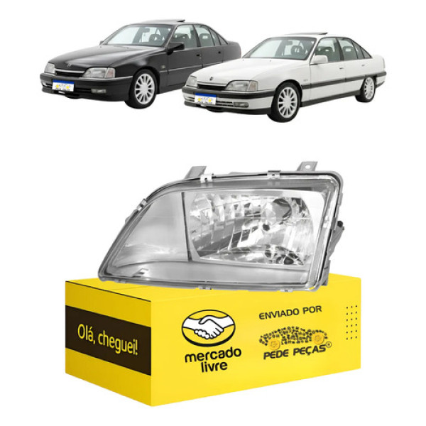 Farol Omega Suprema 1992 93 94 95 96 97 1998 S/auxiliar L.e Esquerdo/motorista