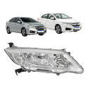 Farol Honda City 2015 2016 2017 Cromado Novo