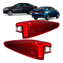 Par Lanterna Hyundai Hb20s Sedan 2023 2024 2025 S/ Led Canto Ambos Lados Vermelho