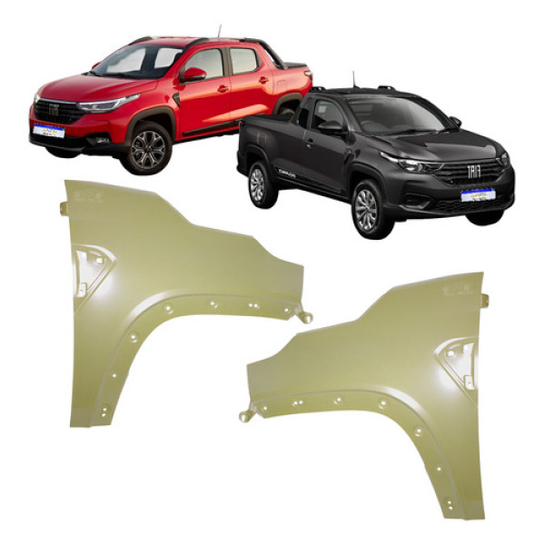 Par Paralama Fiat Strada Ranch 2020 2021 22 2023 2024 2025