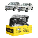 Farol Renault Duster 2012 2013 2014 2015 Mascara Negra Le Esquerdo