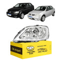 Farol Esquerdo Renault Logan 2007 2008 2009 2010 Cromado Esquerdo/motorista