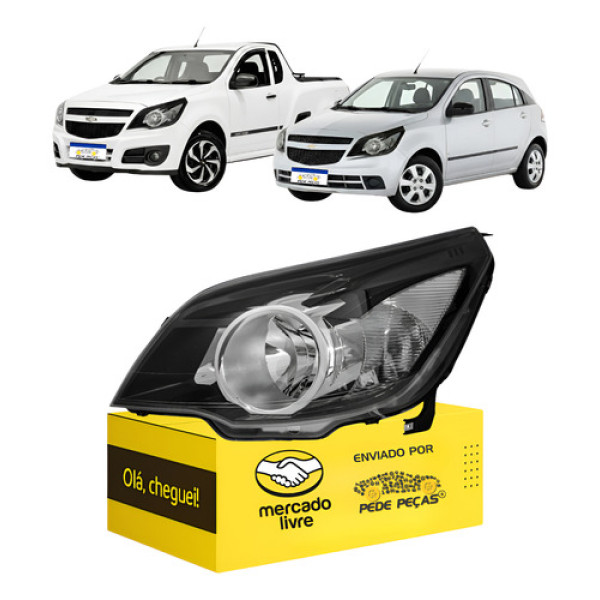 Farol Montana Agile 2010 11 12 13 14 15 16 17 18 19 2020 L.e Esquerdo/motorista