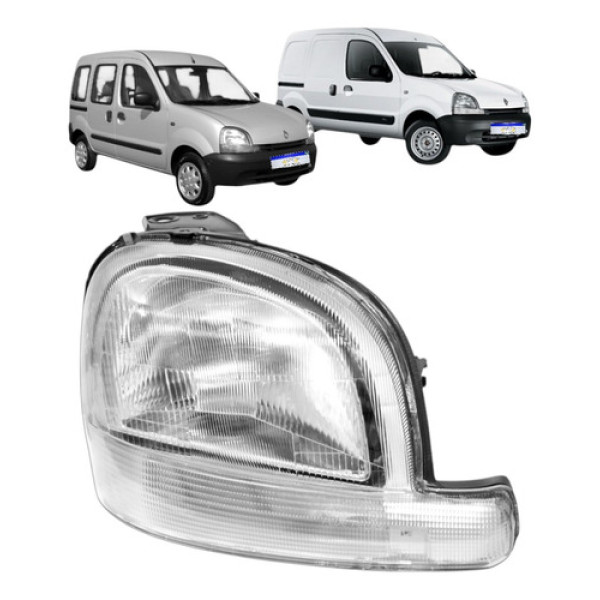 Farol Renault Kangoo 1998 1999 A 2007 Authentique Express Ld