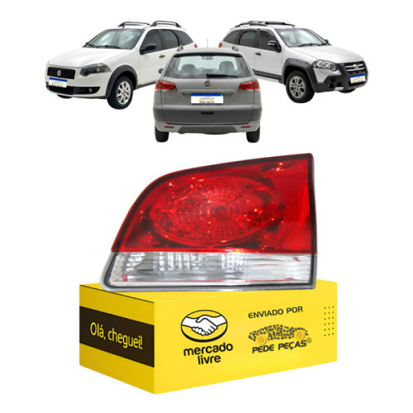 Lanterna Sinaleira Tampa Palio 2009 10 11 12 13 A 2020 L.d Direito/passageiro Vermelho