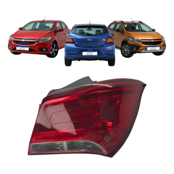 Lanterna Direita Chevrolet Onix 2017 2018 2019 Bicolor Fume