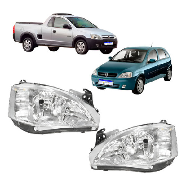 Farol Chevrolet Corsa Montana 2003 2004 2005 2006 2007 2008