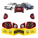 Jogo Lanterna Canto Tampa Vw Spacefox 2006 A 2010 Ré Cristal Ambos Lados
