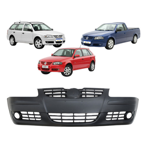 Parachoque Dianteiro Gol Parati Saveiro G4 2006 A 2014 C/f Preto