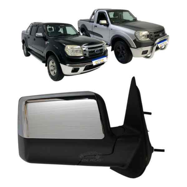 Retrovisor Manual Ford Ranger 2009 A 2012 Xls Xlt Limited