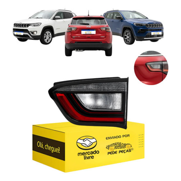 Lanterna Traseira Tampa Jeep Compass 2022 A 2026 C/led Ld Direito/passageiro