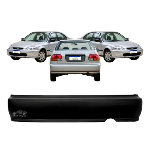 Para-choque Traseiro Honda Civic 1996 1997 1998 Lx Ex Novo