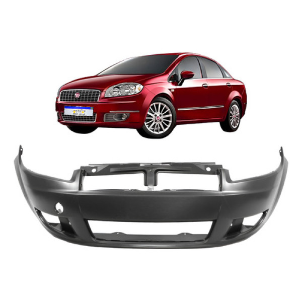 Parachoque Fiat Linea 2008 2009 2010 2011 2012 2013 2014  Preto