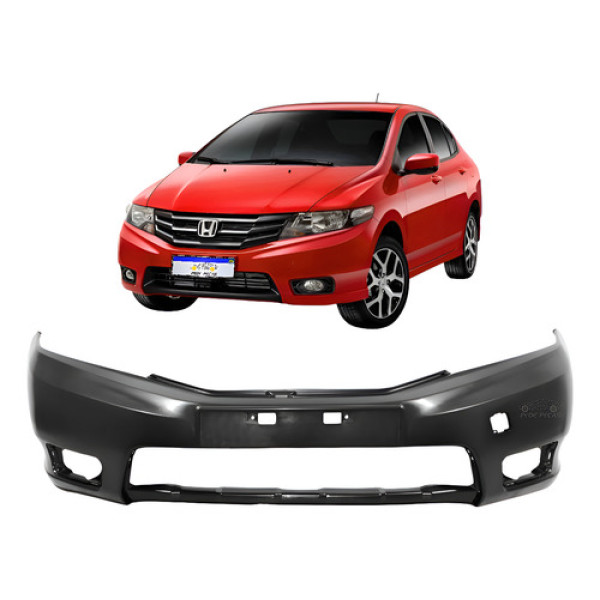 Parachoque Dianteiro Honda City 2013 2014 Ex Dx Lx Preto