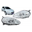 Farol Fiat Punto 2007 2008 2009 2010 2011 2012 Novo Cromado