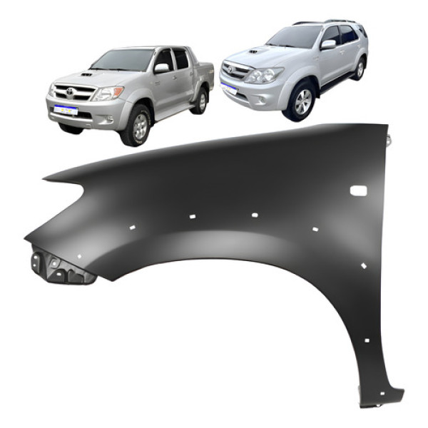 Paralama Toyota Hilux Sw4 2006 2007 2008 2009 2010 2011 L.e Esquerdo Preto