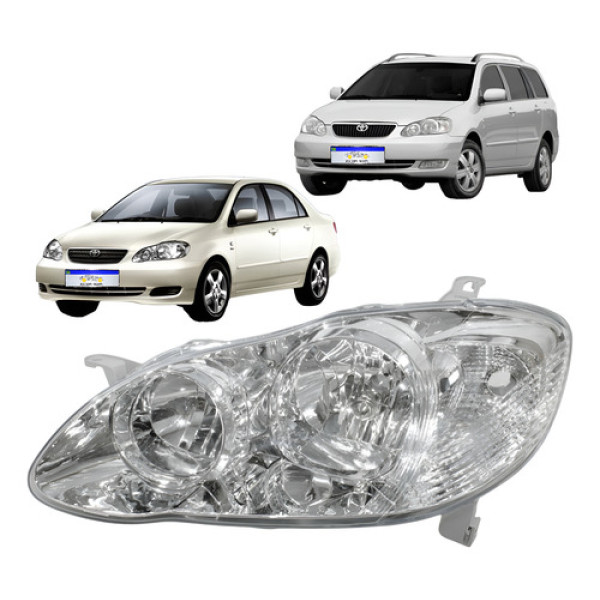 Farol Toyota Corolla Fielder 2003 2004 2005 2006 2007 08 L.e Esquerdo