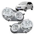Par Farol Vw Polo 2003 2004 2005 2006 Cromado Dianteiro Novo Direito