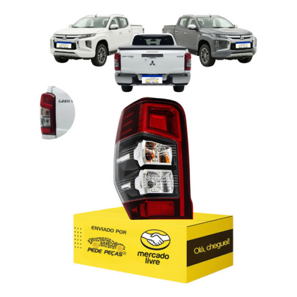 Lanterna L200 Triton 2021 22 23 24 2025 C/led C/reator Le Esquerdo/motorista Fume
