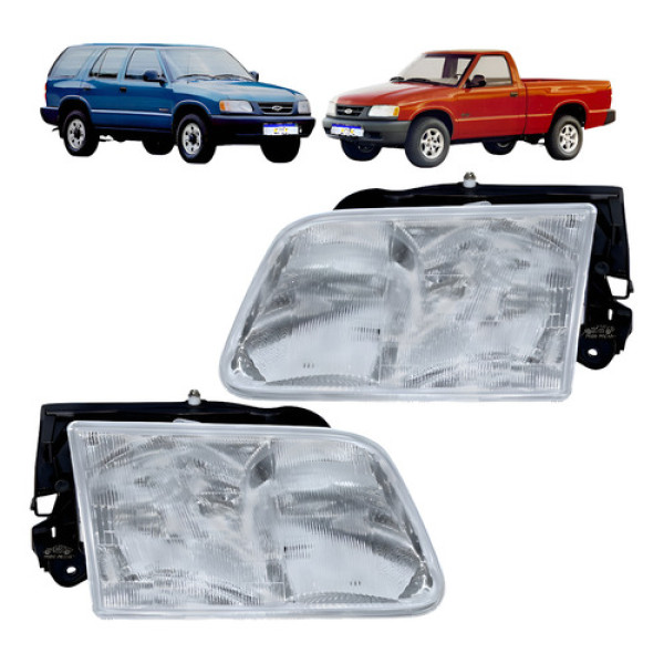Par Farol Chevrolet S10 Blazer 1995 1996 1997 1998 1999 2000 - Ambos Lados