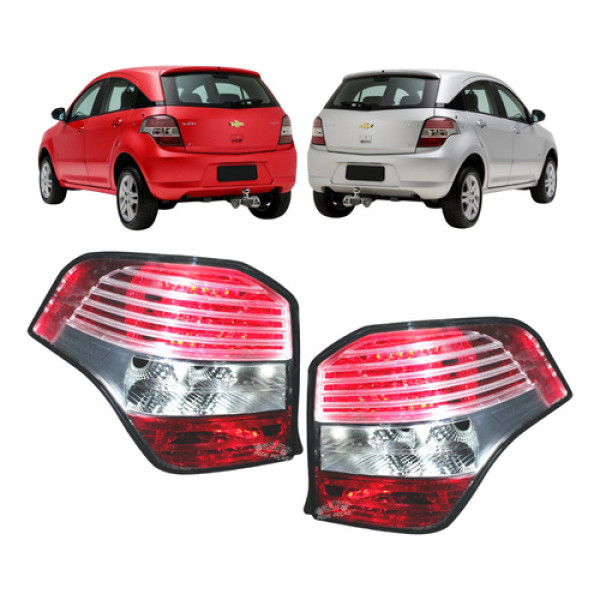 Par Lanterna Chevrolet Agile 2009 2010 2011 2012 2013