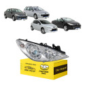 Farol Peugeot 307 Ano 2007 2008 2009 2010 2011 2012 Cromado