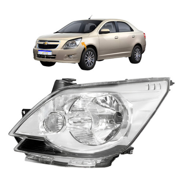Farol Chevrolet Cobalt 2011 2012 2013 2014 2015 Le Novo Esquerdo Farol Chevrolet Cobalt 2011 2012 2013 2014 2015 Le Novo Esquerdo