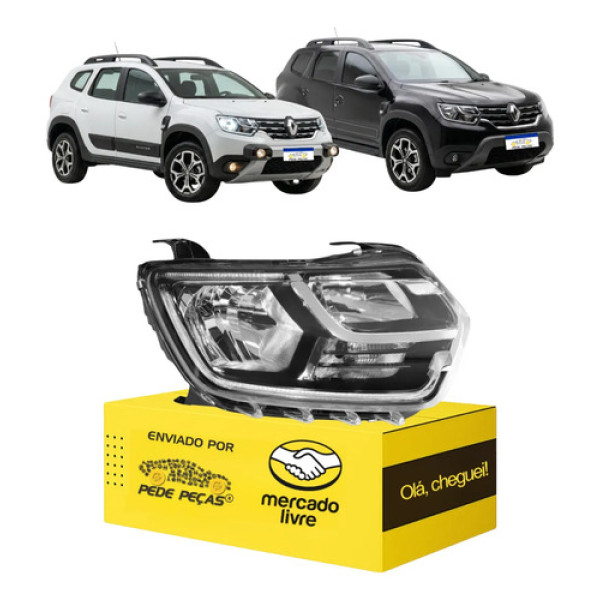 Farol Sinaleira Renault Duster 2021 22 23 2024 C/led Ld Direito/passageiro