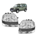 Farol Fiat Doblo 2002 2003 2004 2005 2006 A 2009 Cromado
