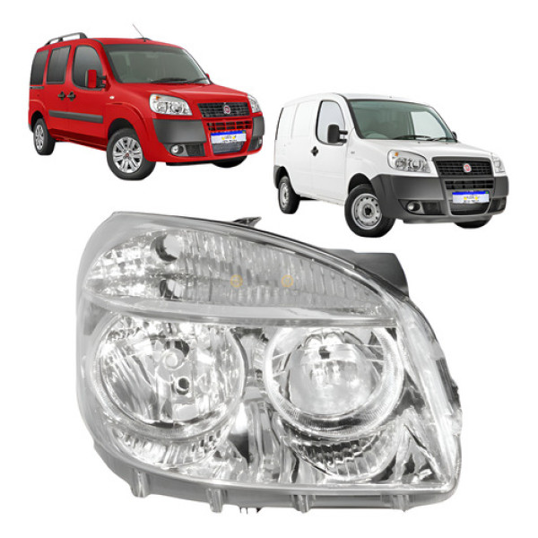 Farol Fiat Doblo 2010 2011 2012 2013 2014 2015 A 2021 Ld - Direito/passageiro