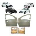 Par Porta Dianteira Renault Logan Sandero 2014 A 2024 Dianteira Ambos Lados Cinza Para Pintura