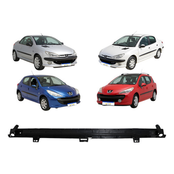Alma Parachoque Dianteiro Peugeot 206 E 207 1999 2000 A 2015 Preto