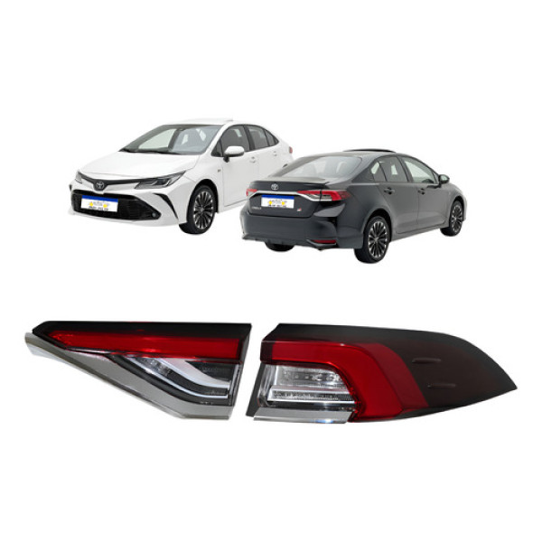 Par Lanterna Sinaleira Corolla 2020 A 2024 2025 2026 L.d Direito/passageiro Vermelho