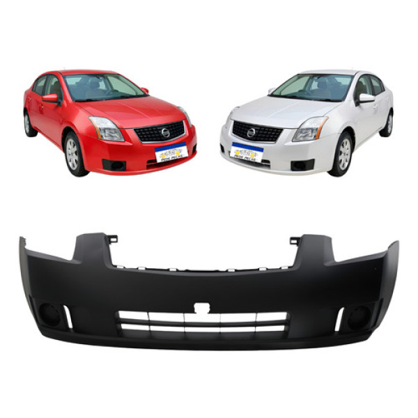 Parachoque Nissan Sentra 2007 A 2009 S/furo Milha Preto Liso