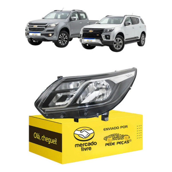 Farol S10 Trailblazer 2017 2018 2019 2020 21 A 2024 C/led Le Esquerdo
