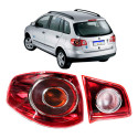 Par Lanterna Vw Spacefox 2006 2007 2008 09 10 Ré Cristal Le Esquerdo/motorista Vermelho