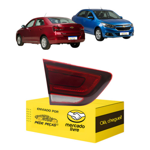 Lanterna Da Tampa Cobalt 2016 2017 2018 2019 2020 Fumê L.e Esquerdo/motorista Vermelho