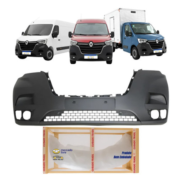 Parachoque Dianteiro Renault Master 2023 2024 2025 2026 Preto Texturizado