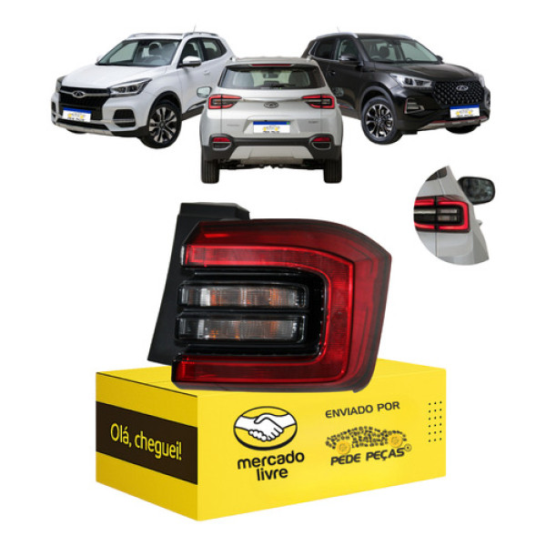 Lanterna Sinaleira Chery Tiggo 5x 2023 2024 2025 2026 L.d Direito/passageiro Vermelho