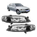 Farol Chevrolet Vectra 1999 A 2005 Par Novo Mascara Negra