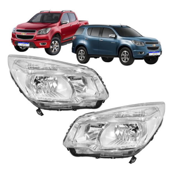 Farol Chevrolet S10 Trailblazer Lt Ls 2012 2013 A 2016 Novo